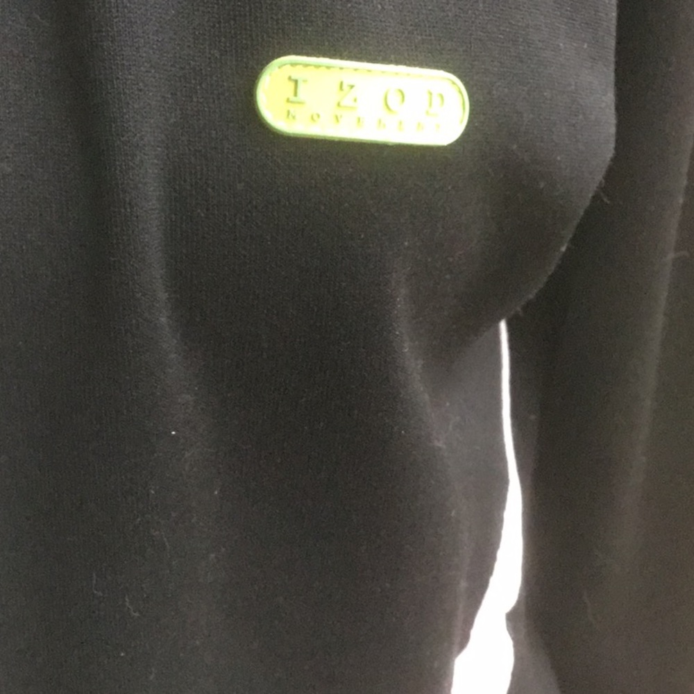 Izod.movement. Black with white stripes jacket. Xl - Picture 2 of 6